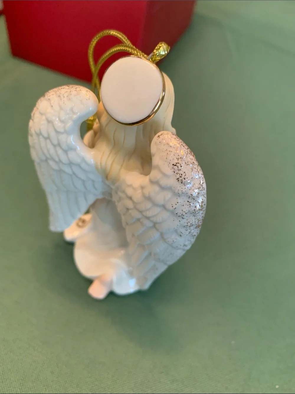 (2) Lenox Christmas Ornaments 2020 Annual Seashell Angel 2022 Heavenly Angel